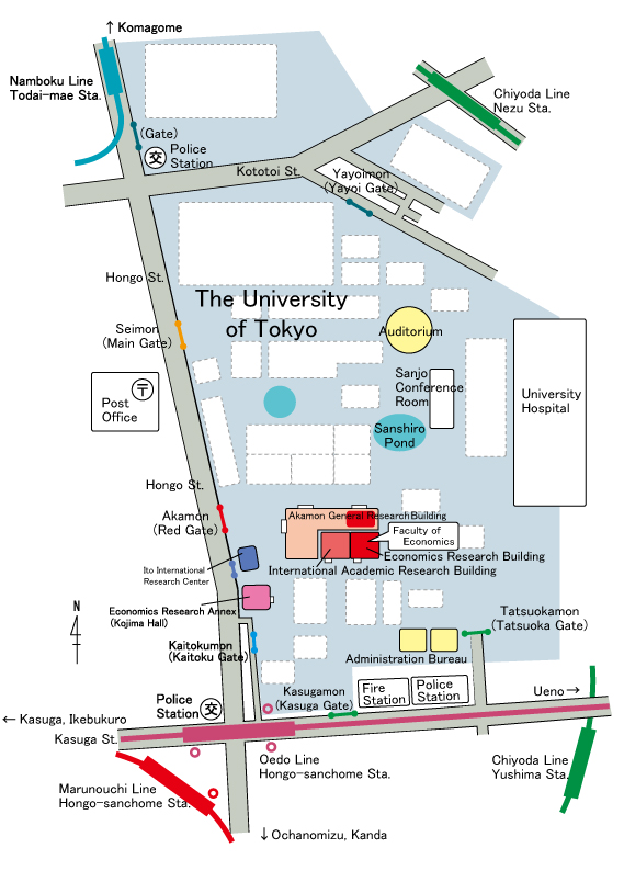Hongo Campus Map